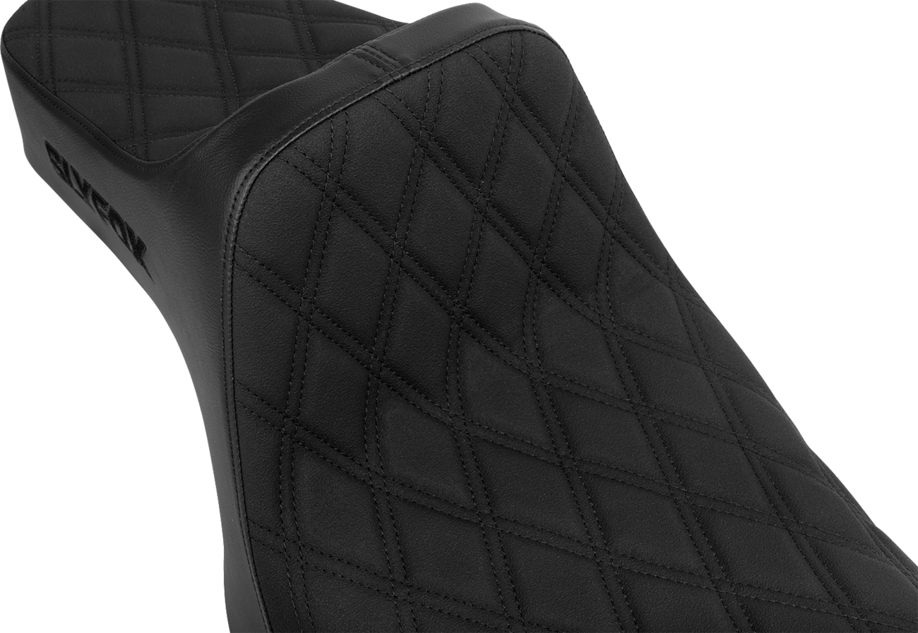 SLYFOX High Noon Seat - Double Diamond - Black Logo - Black Stitch - XL '04-'22 4709C-SlyFox — image 2