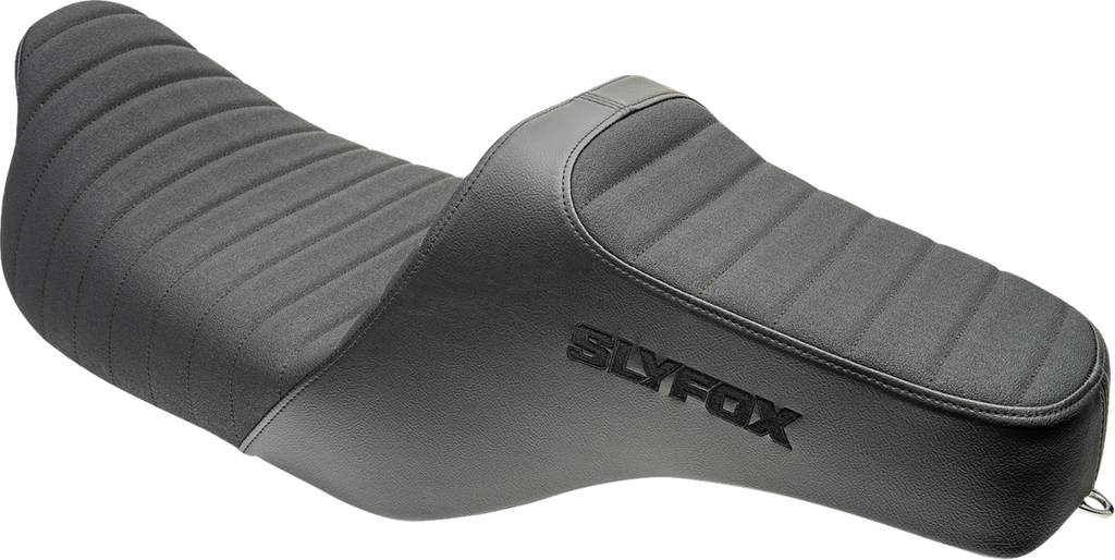SLYFOX Highnoon Seat - Vinyl - Classic Stitch - Black Logo - FLH/FLT '08-'24 4710A-SlyFox — image 3