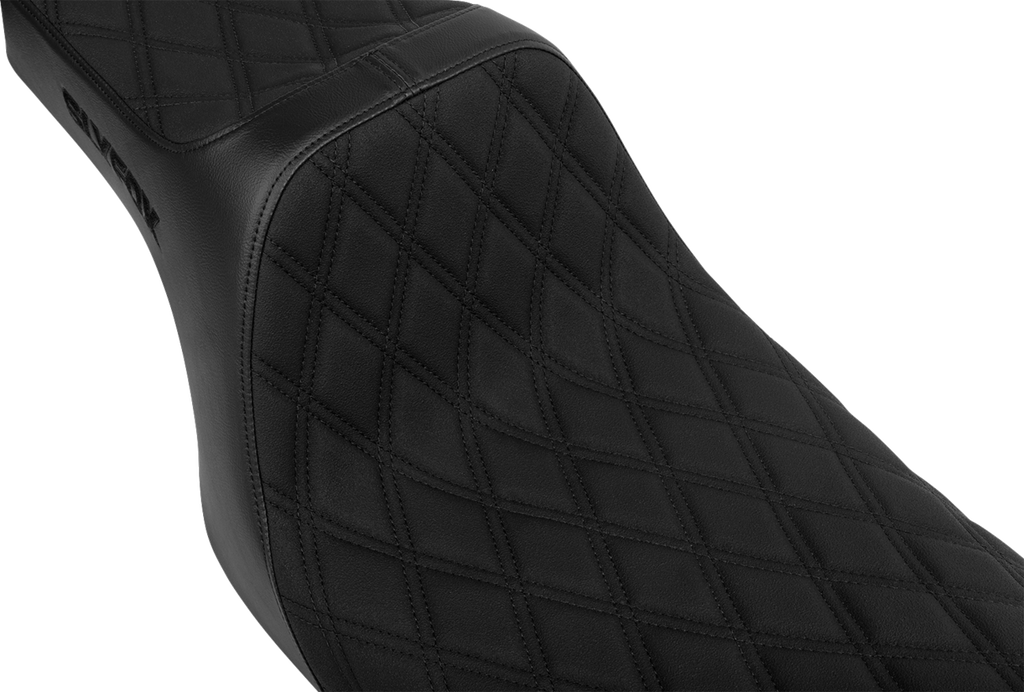 SLYFOX High Noon Seat - Double Diamond - Black Logo - Black Stitch - FLH/FLT '08-'25 4710C-SlyFox — image 2