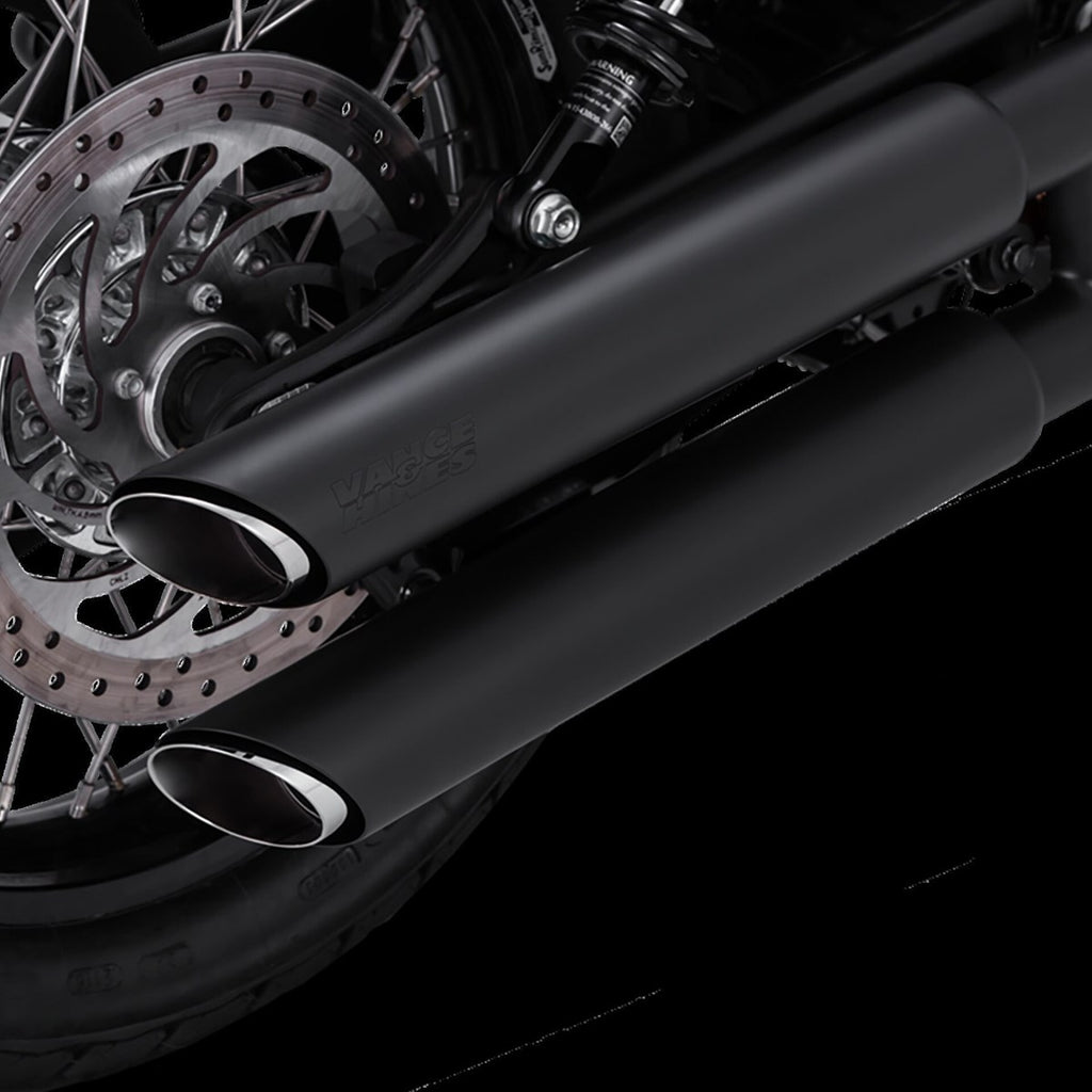 Vance & Hines Twin Slash 3" Slip-ons - Scout – Chrome – 18323 — manufacturer image 7