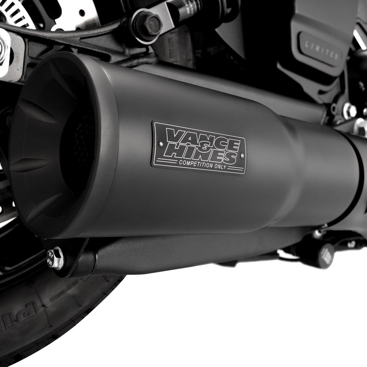 Vance & Hines Hi-Output Slip-on - Scout – Black – 48627 — manufacturer image 3