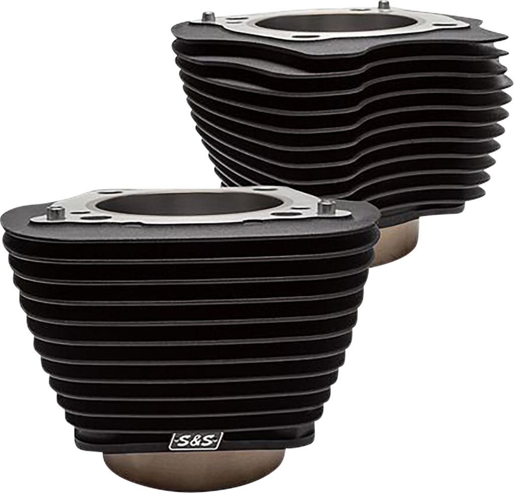 S&S CYCLE Cylinder Set - 4.25" Bore - Unhoned - Wrinkle Black w/o Highlights - M8 498.2 — image 1