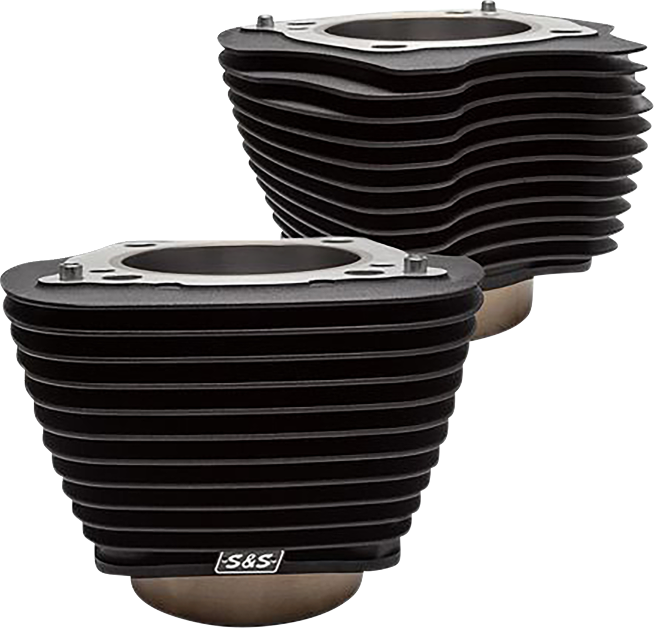 S&S CYCLE Cylinder Set - 4.25" Bore - Unhoned - Wrinkle Black w/o Highlights - M8 498.2 — image 1