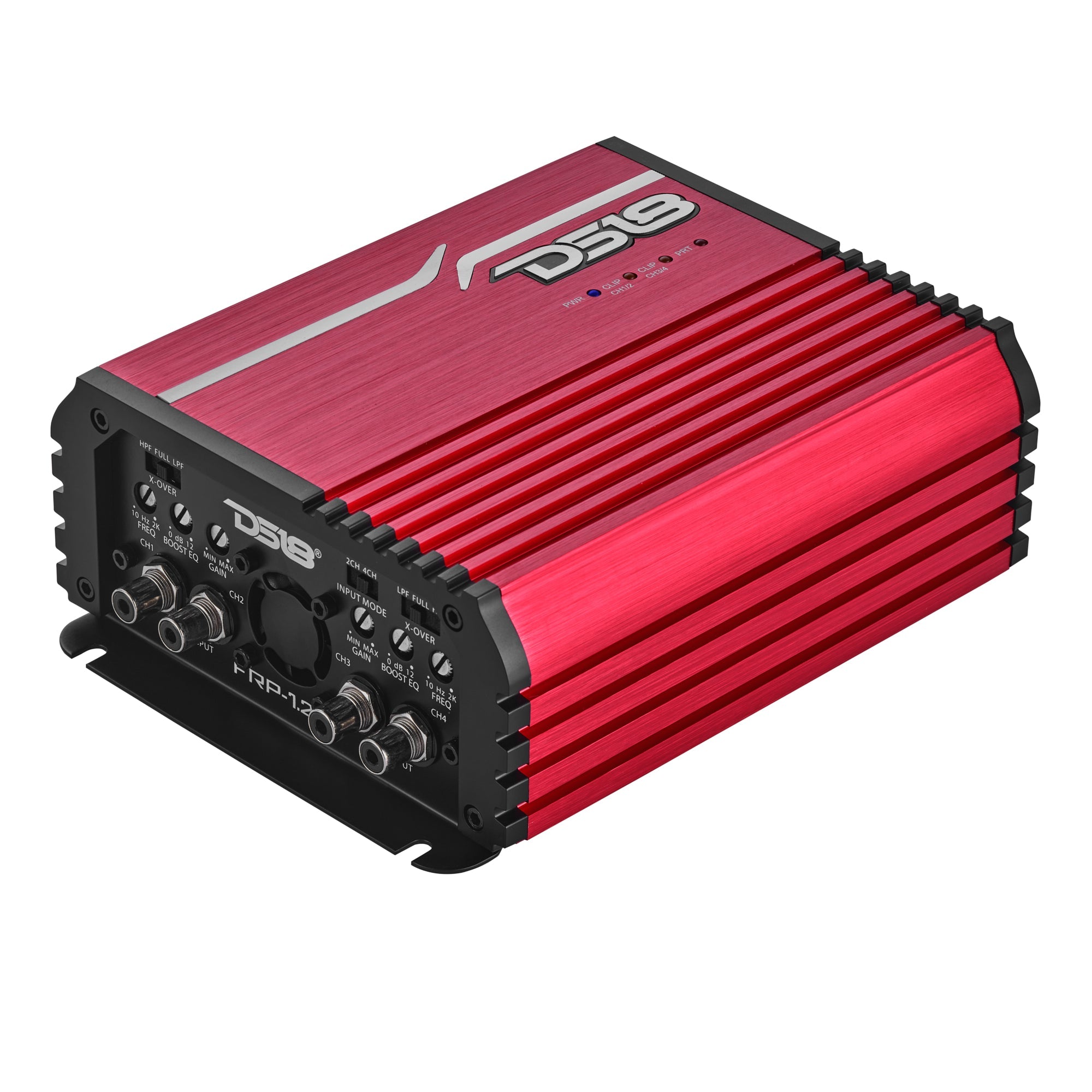 DS18 FRP-1.2K4/RD Compact 4-Channel Full-Range Class-D Amplifier | 1200W RMS - Red — image 5