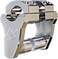 ROX SPEED FX Patriot Series Pivoting Handlebar Risers - 2" - Chrome 4R-P2RX-02 — image 1