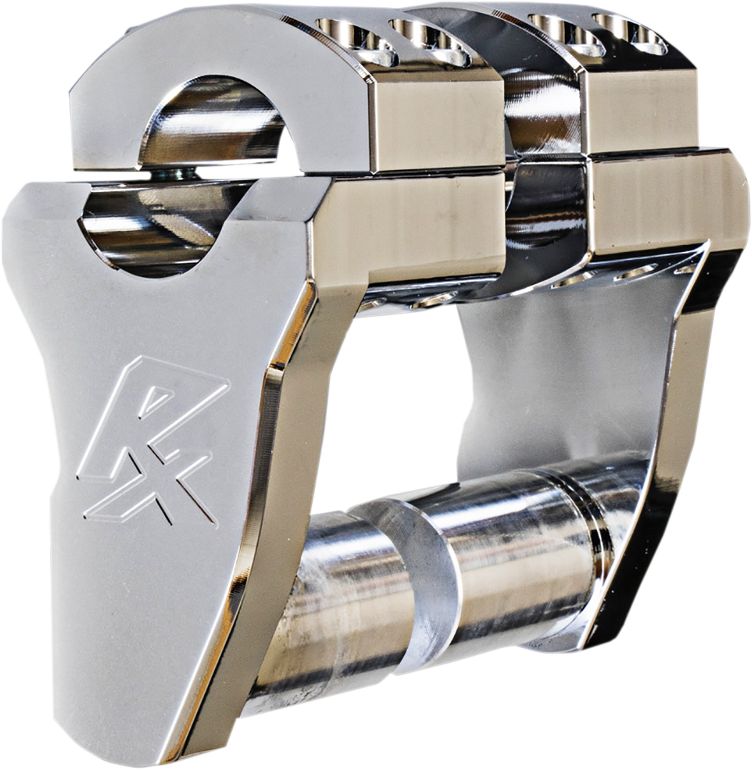 ROX SPEED FX Patriot Series Pivoting Handlebar Risers - 2" - Chrome 4R-P2RX-02 — image 1