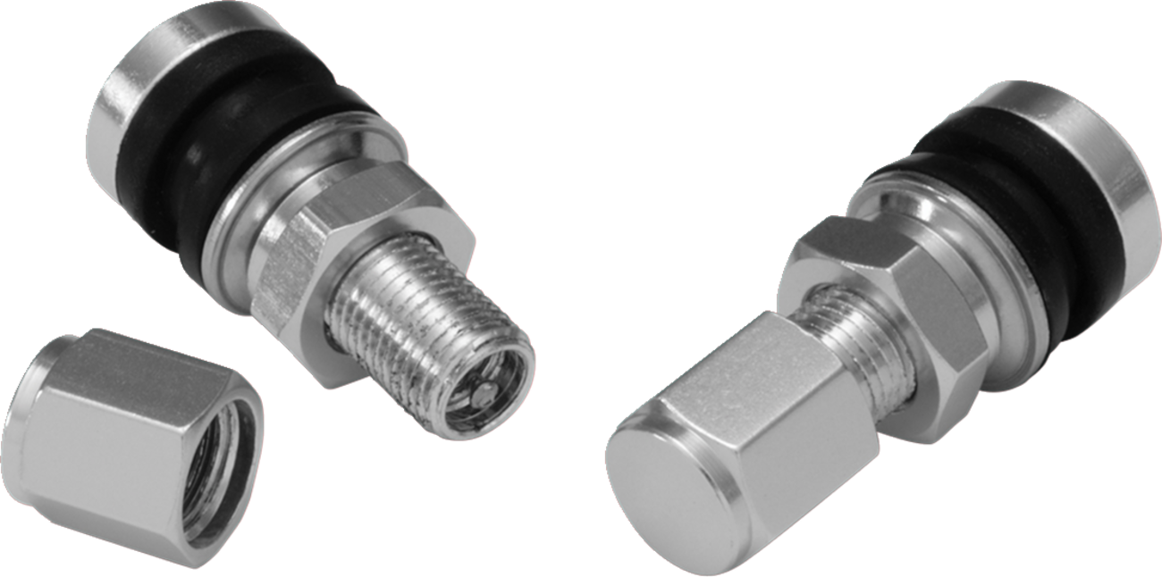 SHOW CHROME Valve Stem - Straight - 1-3/16" - Pair 5-801 — image 1