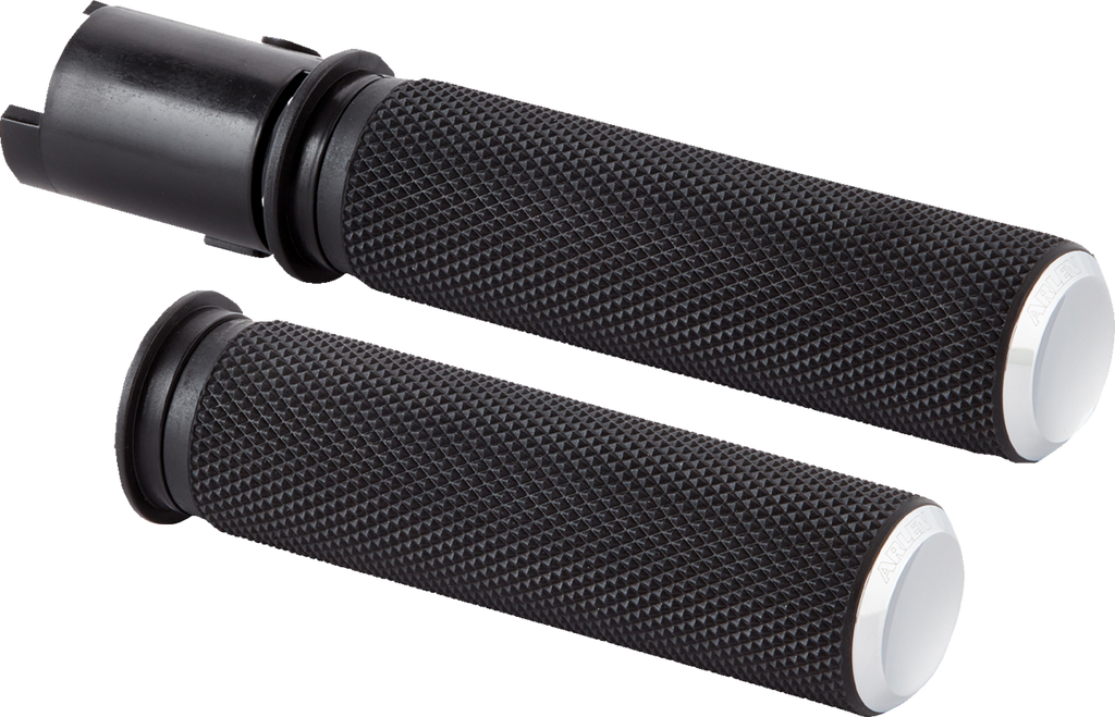 ARLEN NESS Knurled Grips - TBW - Chrome 500-051 — image 1