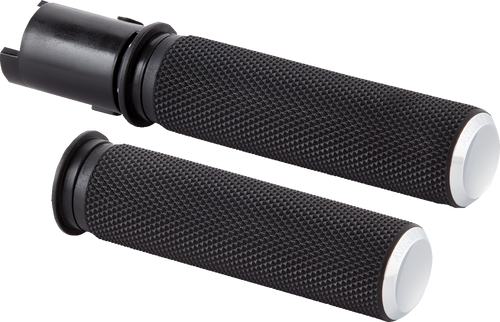 ARLEN NESS Knurled Grips - TBW - Chrome 500-051 — image 1