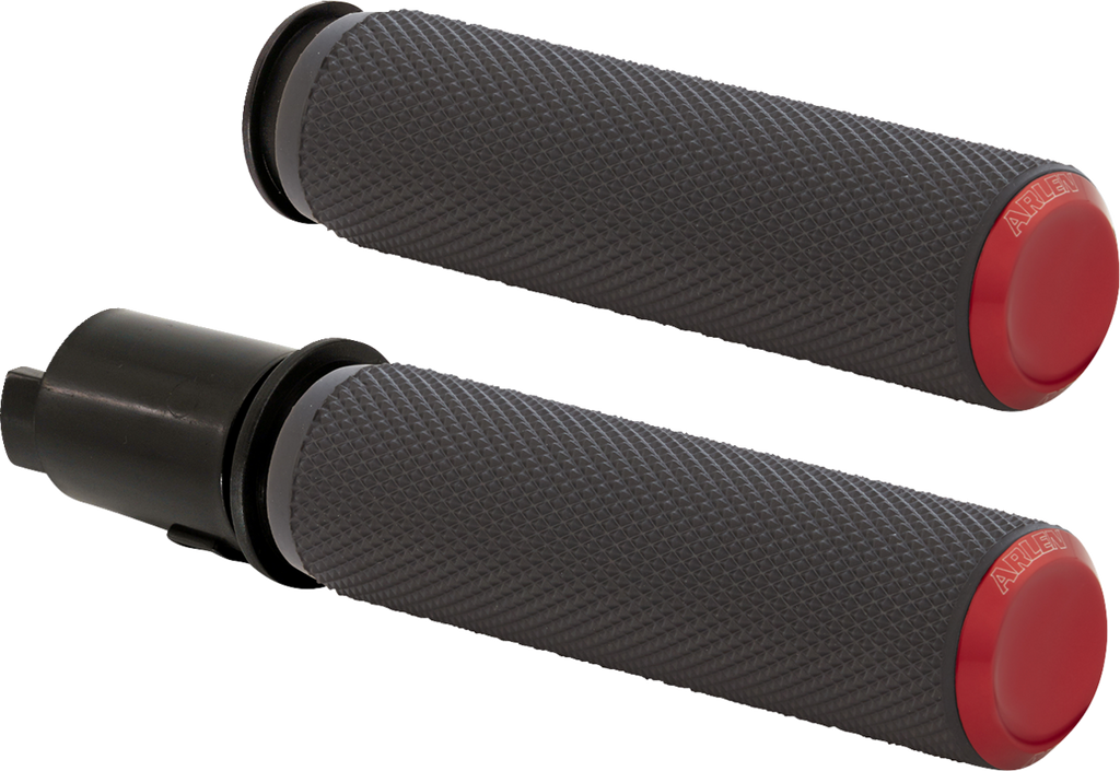 ARLEN NESS Knurled Grips - TBW - Red 500-055 — image 1