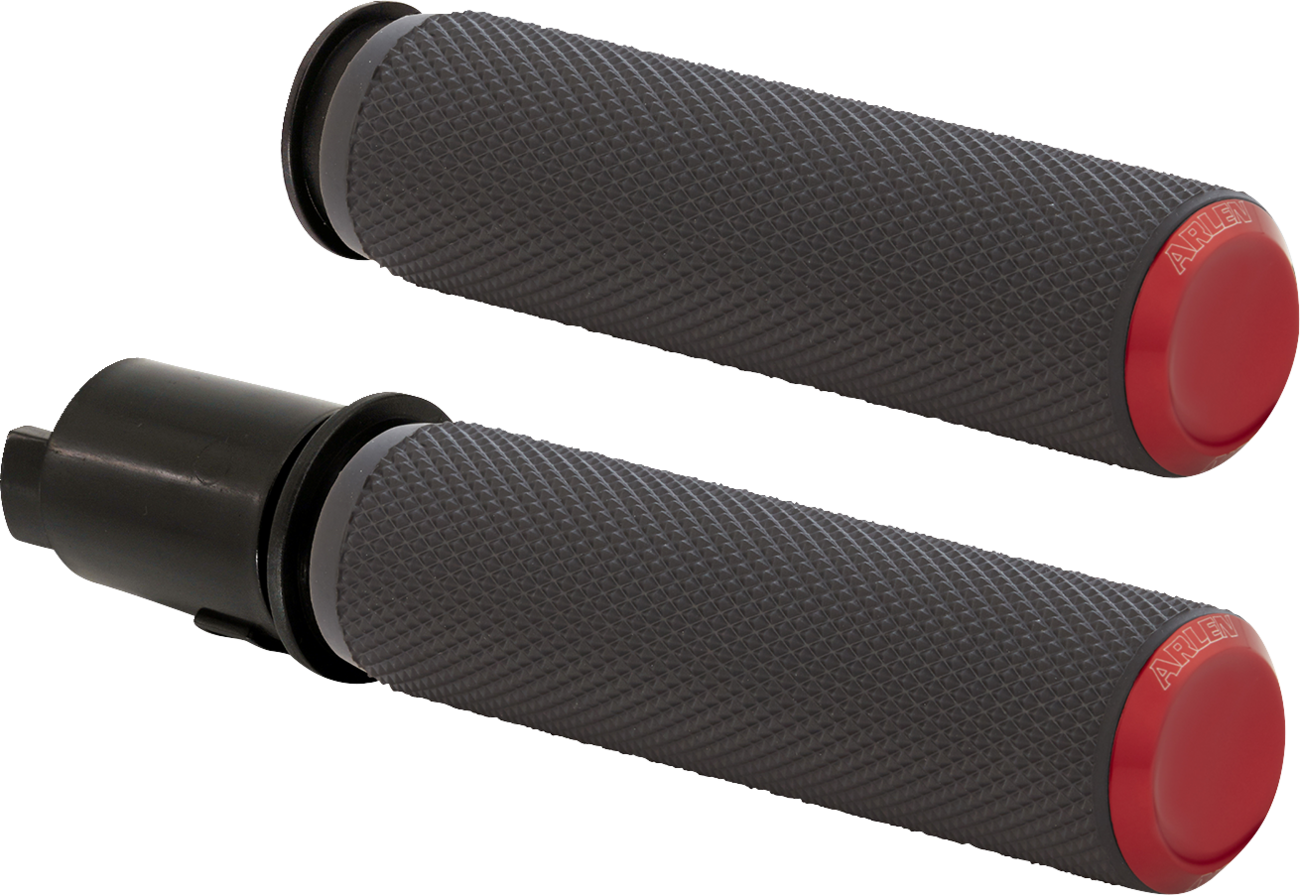ARLEN NESS Knurled Grips - TBW - Red 500-055 — image 1