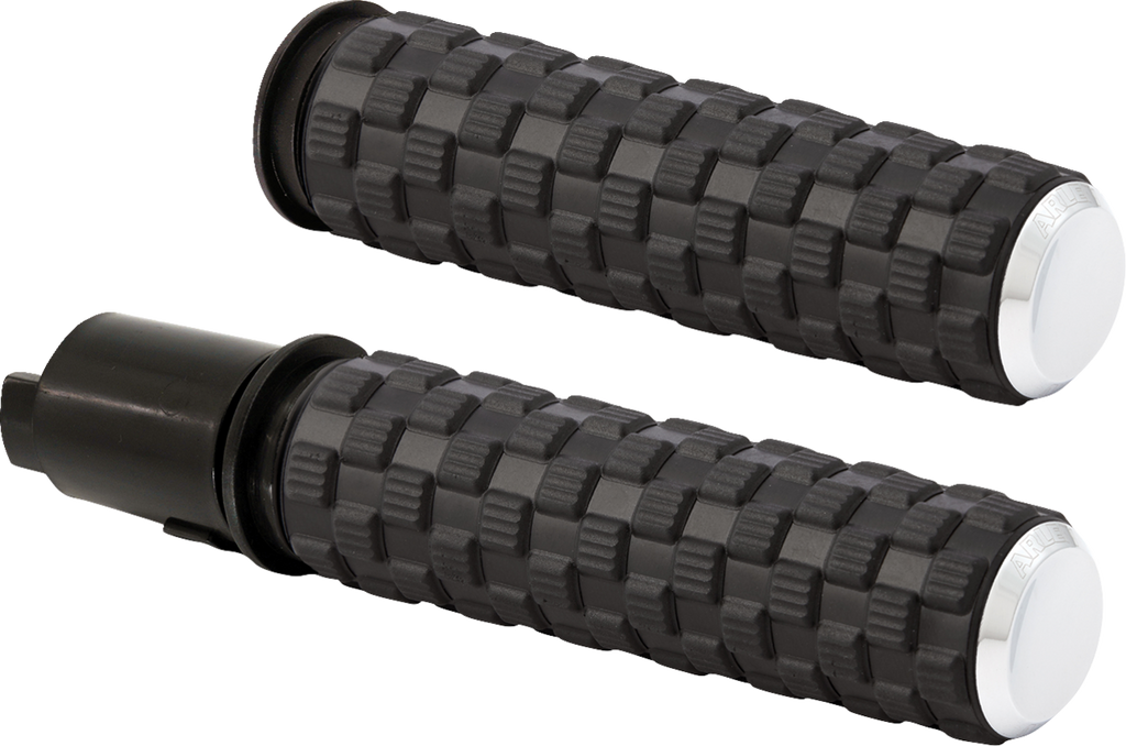 ARLEN NESS Air Trax Grips - TBW - Chrome 500-067 — image 1