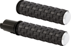 ARLEN NESS Air Trax Grips - TBW - Chrome 500-067 — image 1
