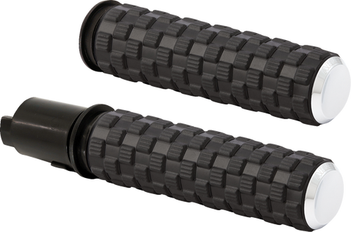 ARLEN NESS Air Trax Grips - TBW - Chrome 500-067 — image 1