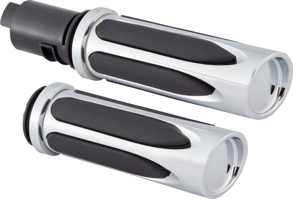 ARLEN NESS Deep Cut Comfort Series Grips - TBW - Chrome 500-070 — image 1