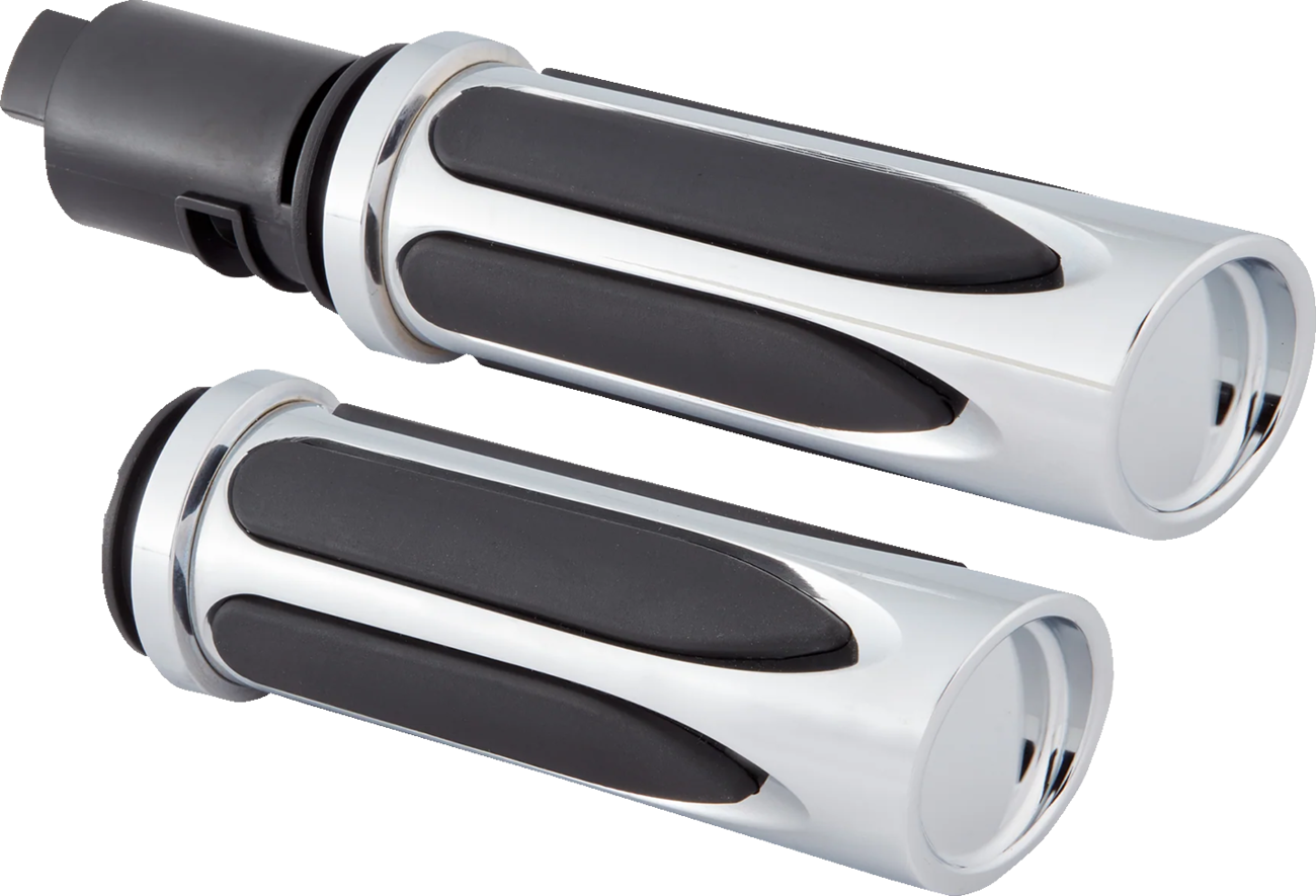 ARLEN NESS Deep Cut Comfort Series Grips - TBW - Chrome 500-070 — image 1