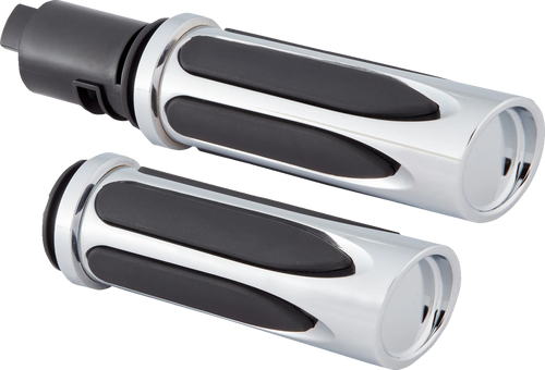 ARLEN NESS Deep Cut Comfort Series Grips - TBW - Chrome 500-070 — image 1