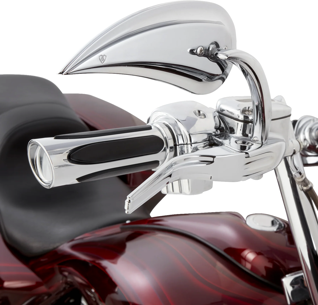 ARLEN NESS Deep Cut Comfort Series Grips - TBW - Chrome 500-070 — image 2