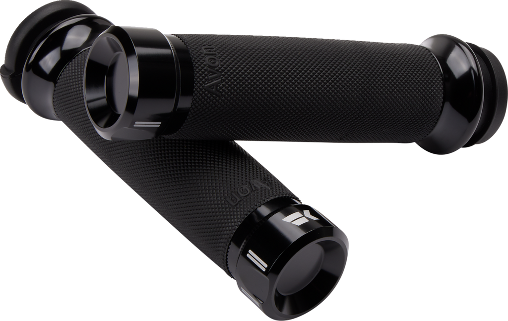 KHROME WERKS Klassic Grips - Custom Contour - TBW - Black 500180 — image 1