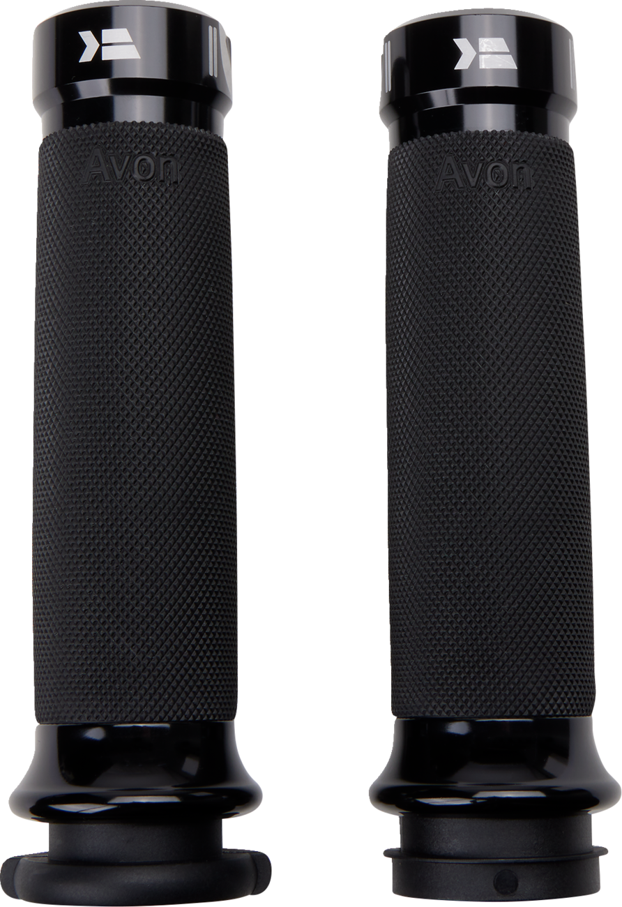 KHROME WERKS Klassic Grips - Custom Contour - TBW - Black 500180 — image 2
