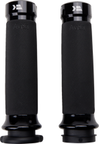 KHROME WERKS Klassic Grips - Custom Contour - TBW - Black 500180 — image 2