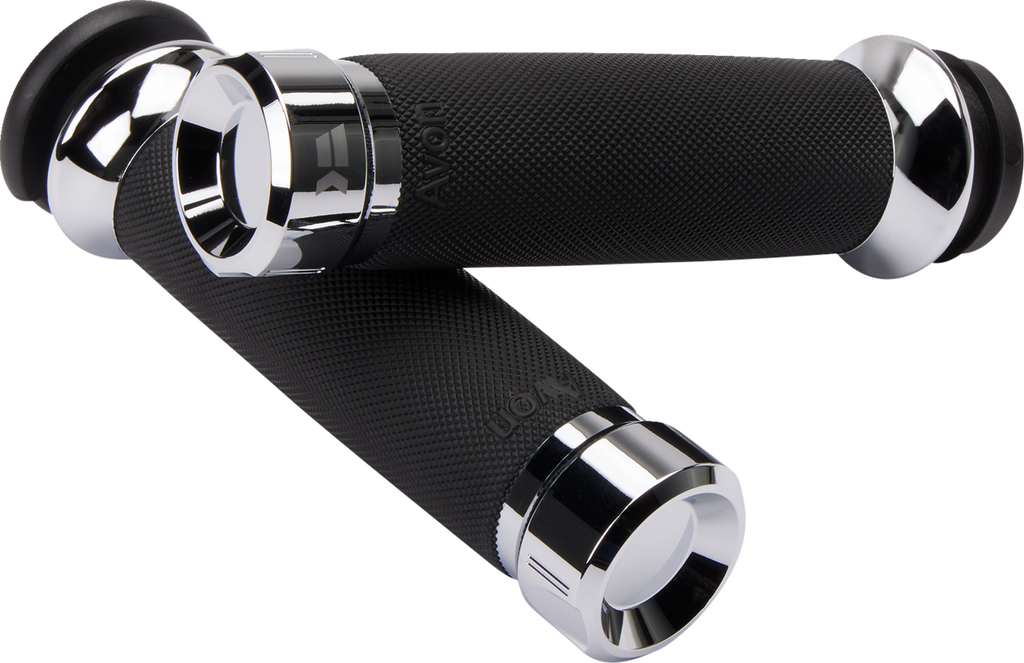 KHROME WERKS Klassic Grips - Custom Contour - TBW - Chrome 500185 — image 1