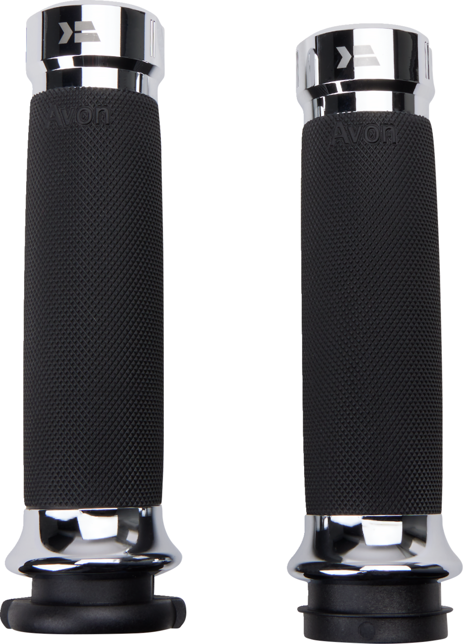 KHROME WERKS Klassic Grips - Custom Contour - TBW - Chrome 500185 — image 2