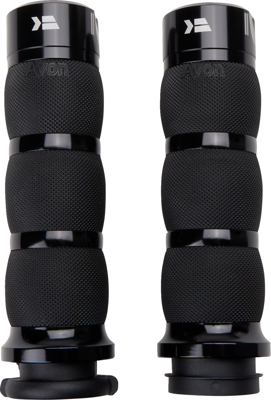 KHROME WERKS Klassic Grips - Air Cushion - TBW - Black 500190 — image 2