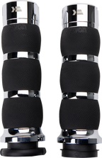 KHROME WERKS Klassic Grips - Air Cushion - TBW - Chrome 500195 — image 2