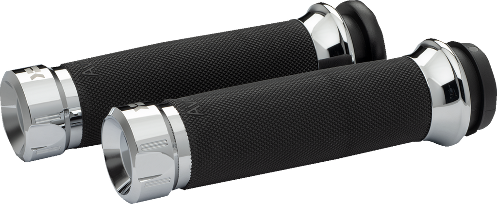 KHROME WERKS Klassic Grips - Custom Contour - Cable - Chrome 500285 — image 1