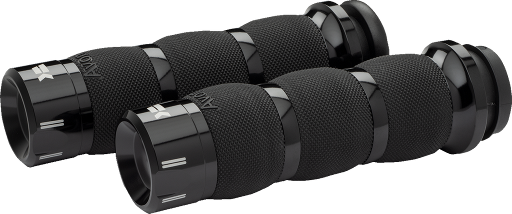 KHROME WERKS Klassic Grips - Air Cushion - Cable - Black 500290 — image 1