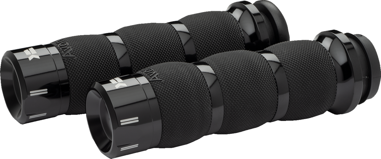 KHROME WERKS Klassic Grips - Air Cushion - Cable - Black 500290 — image 1