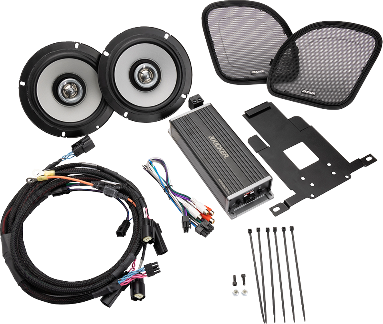 KICKER Speaker/Amplifier Kit - 6-1/2" - 300 W - '14-'24 FLHT/FLHX 50HDS144 — image 2