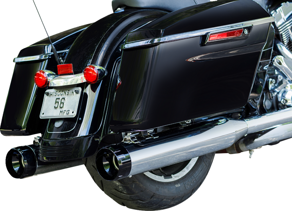 S&S CYCLE 4-1/2" MK45 Performance Mufflers - Chrome with Black Thruster 550-0619 — image 2