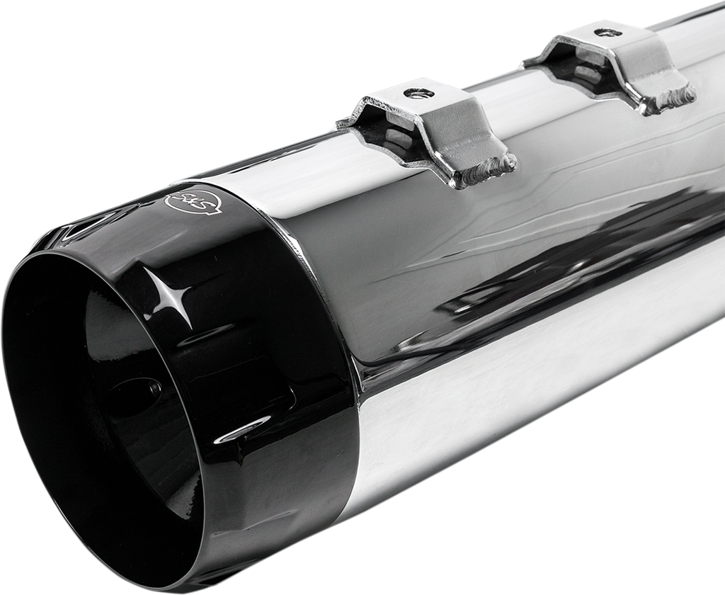 S&S CYCLE 4-1/2" MK45 Performance Mufflers - Chrome with Black Thruster 550-0619 — image 4
