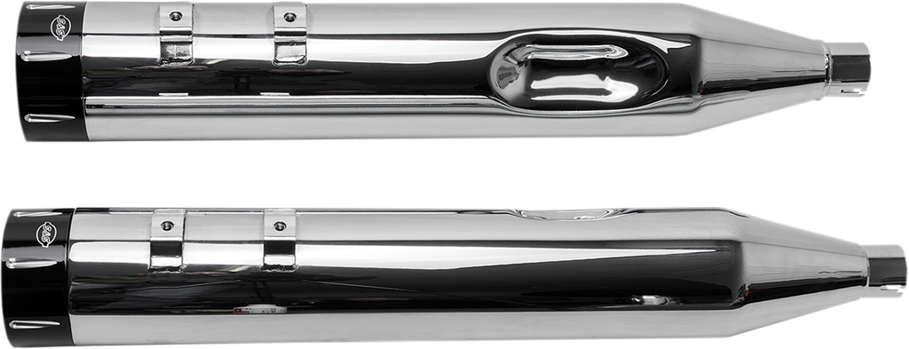 S&S CYCLE 4-1/2" MK45 Performance Mufflers - Chrome with Black Tracer 550-0623 — image 3