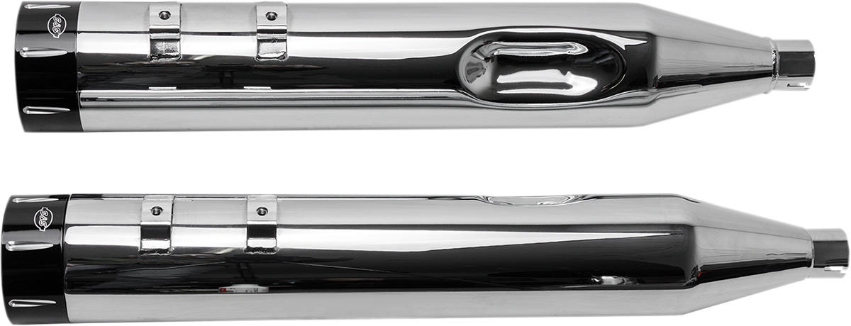 S&S CYCLE 4-1/2" MK45 Performance Mufflers - Chrome with Black Tracer 550-0623 — image 3