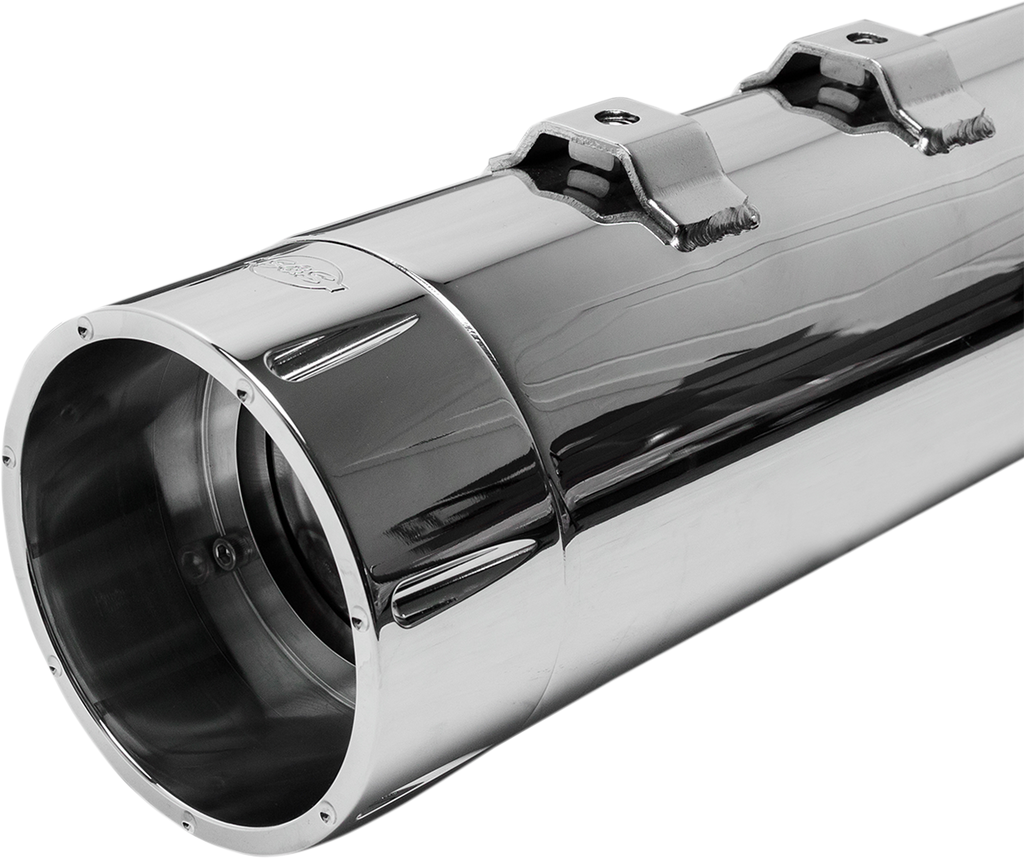 S&S CYCLE 4-1/2" MK45 Performance Mufflers - Chrome with Chrome Tracer 550-0624 — image 2