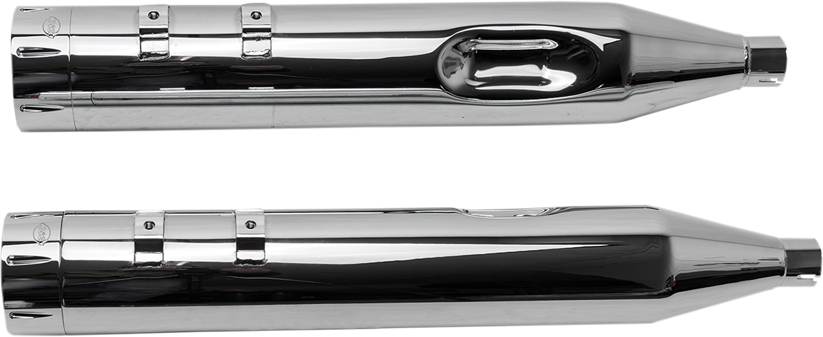 S&S CYCLE 4-1/2" MK45 Performance Mufflers - Chrome with Chrome Tracer 550-0624 — image 3