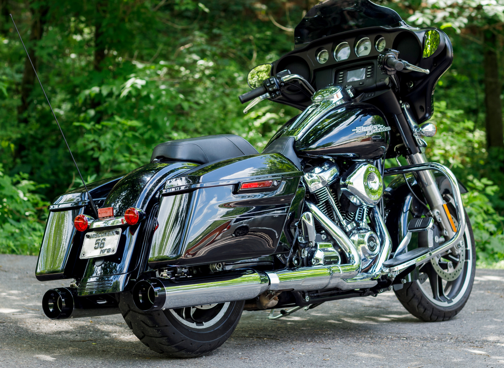S&S CYCLE 4-1/2" MK45 Performance Mufflers - Black Thruster 550-0664 — image 1
