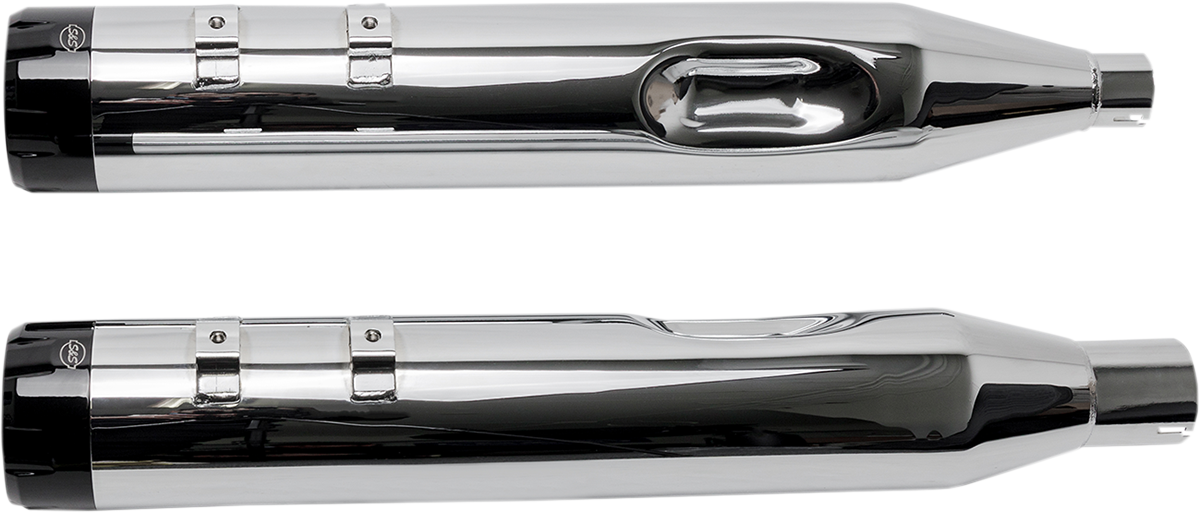 S&S CYCLE 4-1/2" MK45 Performance Mufflers - Black Thruster 550-0664 — image 2