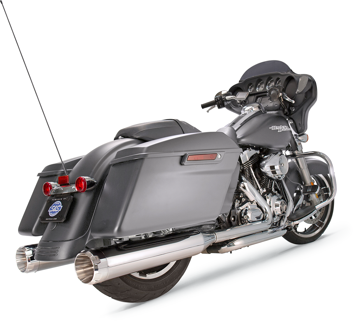 S&S CYCLE 4-1/2" MK45 Performance Mufflers - Chrome Thruster 550-0665 — image 1