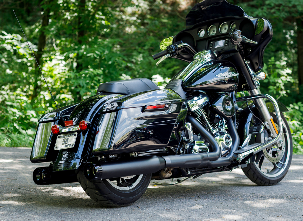 S&S CYCLE 4-1/2" MK45 Performance Mufflers - Black Thruster 550-0666 — image 1