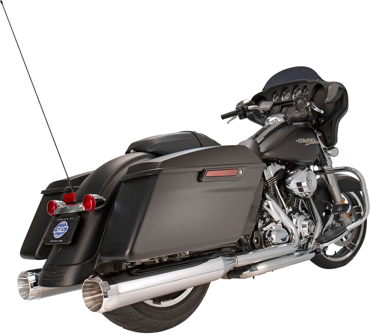 S&S CYCLE 4-1/2" MK45 Performance Mufflers - Black Thruster 550-0666 — image 4