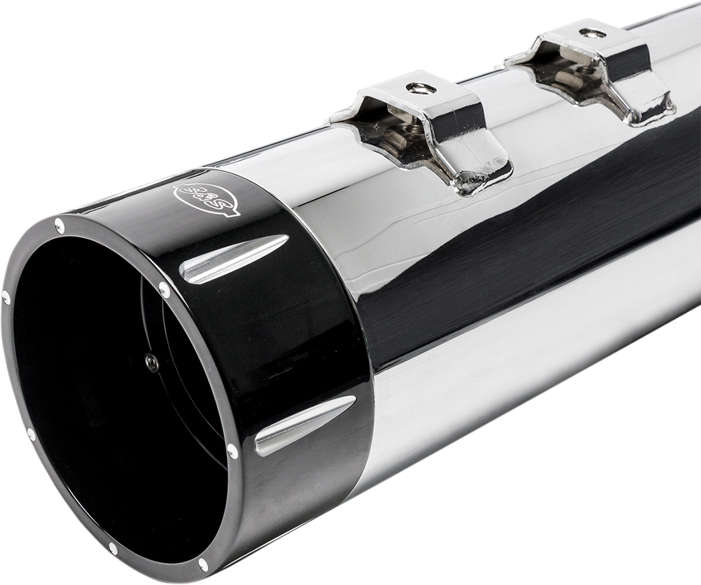 S&S CYCLE 4-1/2" MK45 Performance Mufflers - Black Tracer 550-0668 — image 3