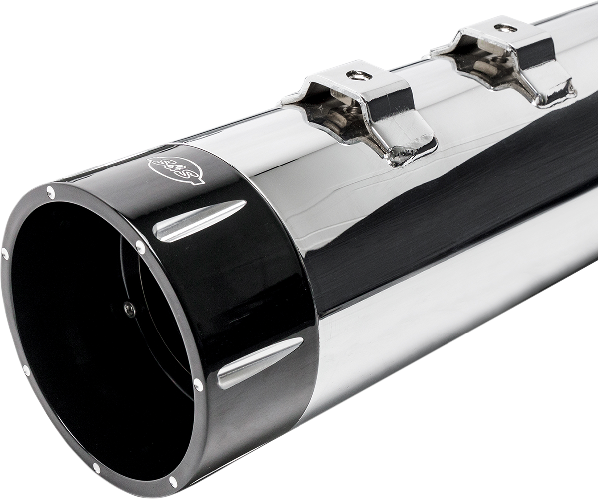 S&S CYCLE 4-1/2" MK45 Performance Mufflers - Black Tracer 550-0668 — image 3