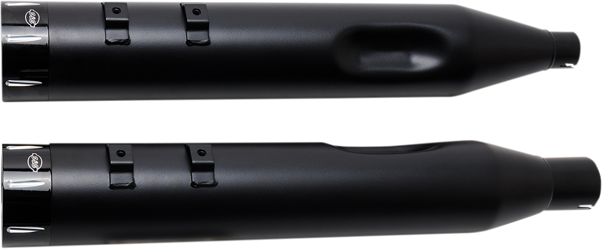 S&S CYCLE 4-1/2" MK45 Performance Mufflers - Black Tracer 550-0670 — image 2