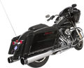 S&S CYCLE El Dorado Dual Exhaust System - Chrome - Black Thruster 550-0677B — image 1