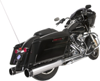 S&S CYCLE El Dorado Dual Exhaust System - Chrome - Black Thruster 550-0677B — image 1