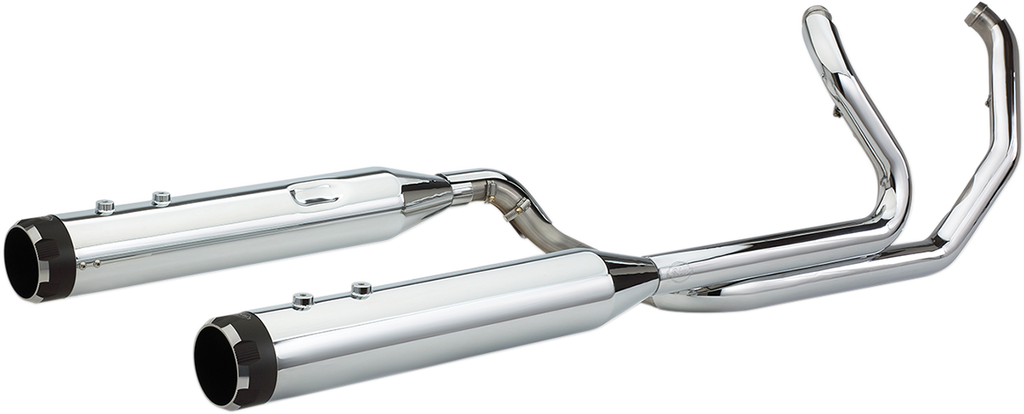 S&S CYCLE El Dorado Dual Exhaust System - Chrome - Black Thruster 550-0677B — image 2